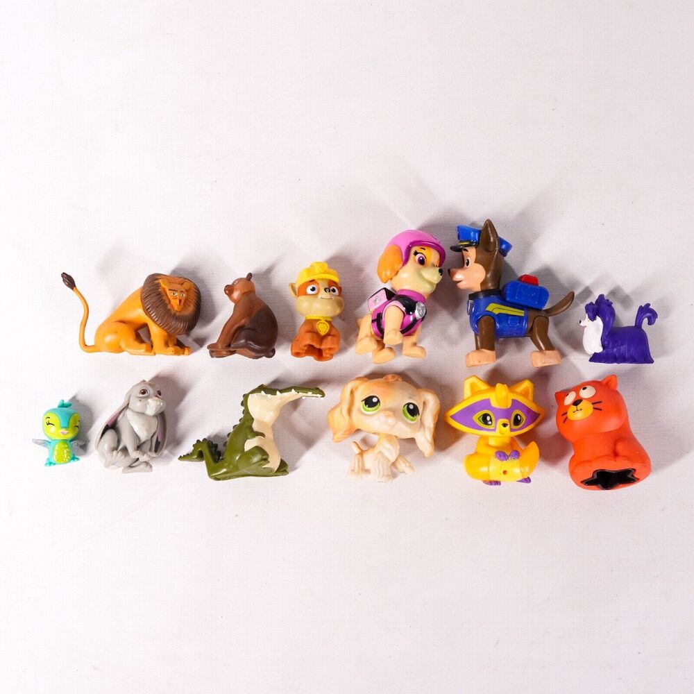 2" Paw Patrol Animal Dogs Cats Lion Bunny Random Mixed Action Figure Toy Lot x12